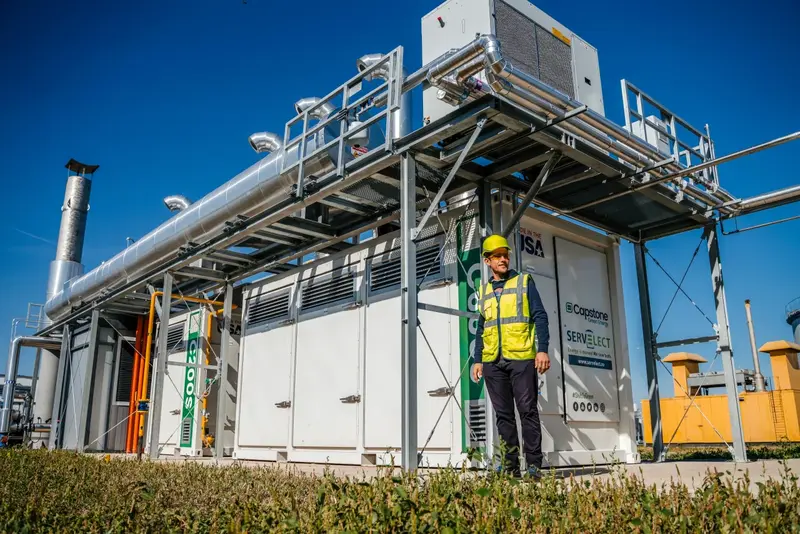 Centrala de cogenerare cu turbine alimentate cu biogaz si gaz natural pentru Compania AQUASERV S.A.